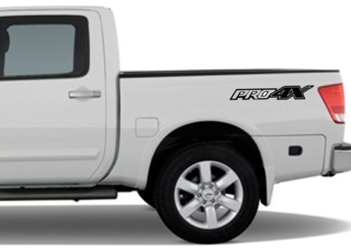 Calcomanías de vinilo estilo Off Road PRO-4X para laterales de caja de camiones Nissan