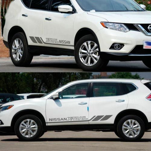 Kit de calcomanías de vinilo con franjas laterales de marca para Nissan X-Trail