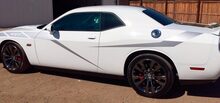 Calcomanía adhesiva personalizada con gráficos de vinilo a rayas CHALLENGER MOPAR SRT RT Strobe Scat HEMI 392
 2