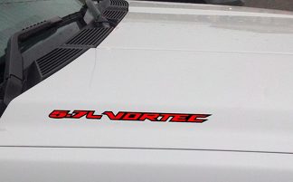 Calcomanía de vinilo para capó VORTEC de 5.7L: Chevrolet Silverado GMC Sierra (delineado)