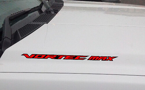 Par de pegatinas con contorno para capó Vortec Max para Chevrolet Silverado GMC Sierra