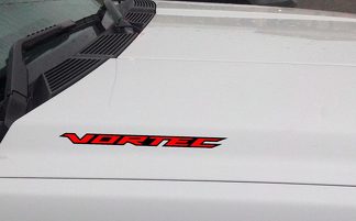 Calcomanía de vinilo para capó VORTEC: Chevrolet Silverado GMC Sierra Truck (delineado)