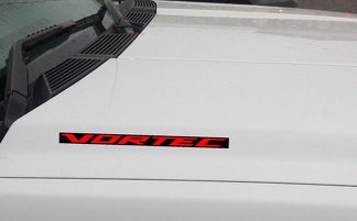 Calcomanía de vinilo para capó VORTEC compatible con Chevrolet Silverado GMC Sierra Truck (Bloque)