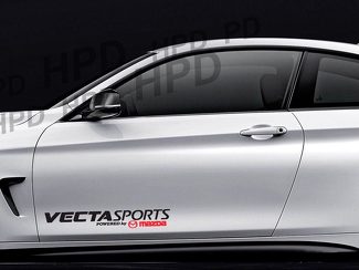 Vecta Sports Powered by Mazda - Adhesivo de vinilo para coche RX7 RX8 6 3 Turbo giratorio A