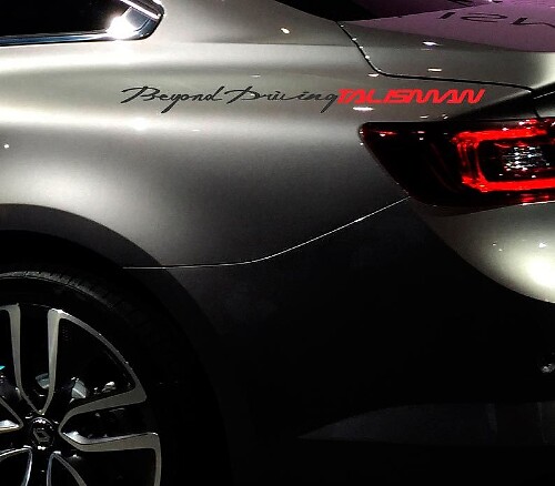 Calcomanía con letras, emblema, logotipo, vinilo, talismán para Renault