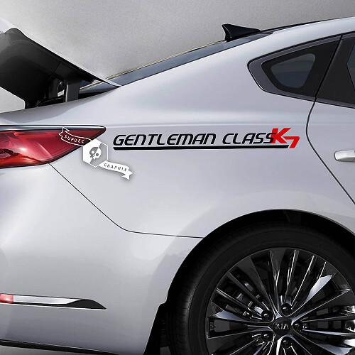 Par de calcomanías con letras, emblema, logotipo, vinilo para Kia K7 Cadenza tipo B
