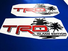 Toyota TRD Island Edition Off Road Tacoma Tundra Calcomanías Vinilo Calcomanía Calcomanía Palma 3