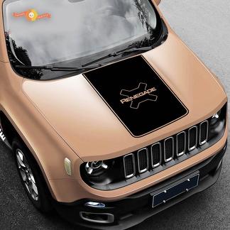 2015-2017 Jeep Renegade Trailhawk vinilo capucha calcomanía gráfico