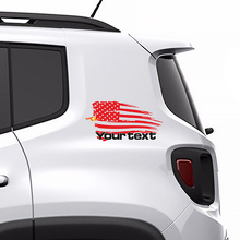 Vinilo Adhesivo Gráfico Lateral Trasero de Bandera Americana Envejecida para Jeep Renegade 2