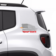 Vinilo Adhesivo Gráfico Lateral Trasero de Bandera Americana Envejecida para Jeep Renegade 3