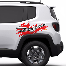 Calcomanía adhesiva de vinilo con logotipo Trailhawk Side Splash para Jeep Renegade Cherokee 3