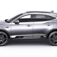 Rayas inferiores laterales de Jaguar E-Pace Calcomanías gráficas de puertas Logotipo adhesivo
 2