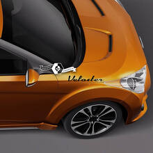Par de calcomanías con letras para capó, emblema, logotipo, Veloster de vinilo para Hyundai
 3