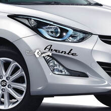 Calcomanía con letras, pegatina, emblema, logotipo, parachoques, vinilo, Avante Elantra para Hyundai
 2