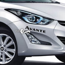 Calcomanía con letras, pegatina, emblema, logotipo, parachoques, vinilo, Avante Elantra para Hyundai
 3
