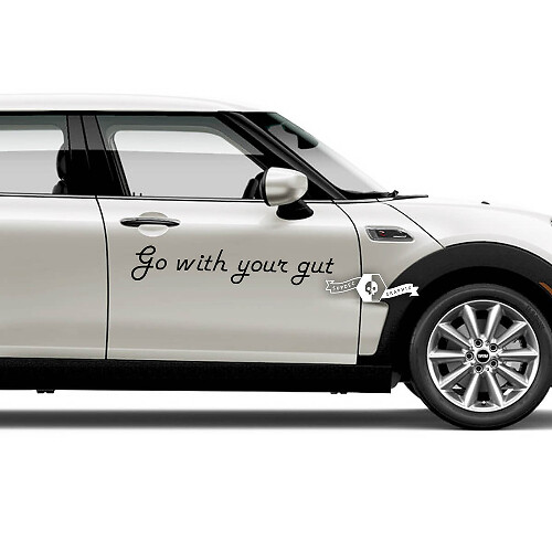 Calcomanía con letras, pegatina, emblema de puertas, logotipo, vinilo para Mini
