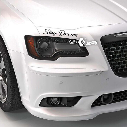 Calcomanía de vinilo para capó Stay Driven para BMW