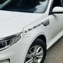 2 X calcomanía con letras, logotipo del emblema del guardabarros al mejor vinilo K5 del mundo para Kia Optima K5
 3
