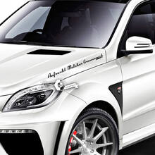 Par de letras emblema Aufrecht Melcher Grossaspach pegatina de vinilo para AMG Mercedes-Benz
 2
