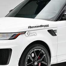 Juego de adhesivos de vinilo para letras laterales Above and Beyond para Land Rover Range Rover_4