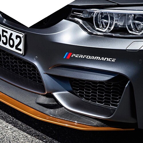 Kit de Vinilo de Calcomanías para Parachoques Delantero Estilo M Performance para BMW