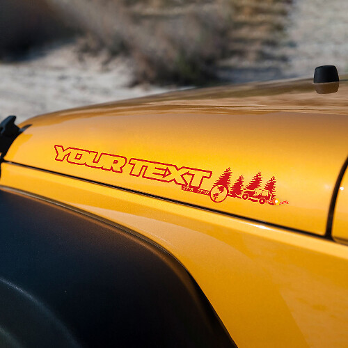 Par de Pegatinas de Vinilo para Capó Estilo Forestal Off Road para Jeep Wrangler_1