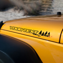 Par de Pegatinas de Vinilo para Capó Estilo Forestal Off Road para Jeep Wrangler_3