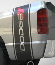 Dodge Hash Ram 1500 2500 3500 TRUCK bed box stripe calcomanía vinilo adhesivo gráfico 4