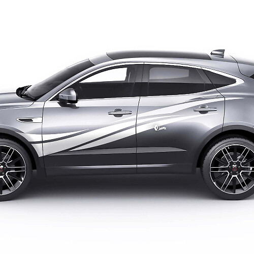 Gráficos de puerta lateral Jaguar E-Pace calcomanía logotipo adhesivo
