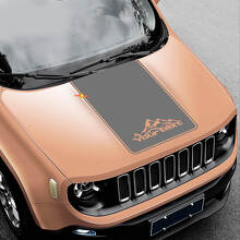 Vinilo adhesivo personalizado estilo montaña para capó de Jeep Renegade_2