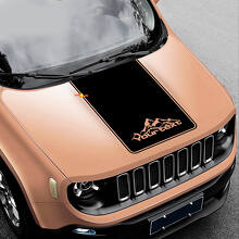 Vinilo adhesivo personalizado estilo montaña para capó de Jeep Renegade_3