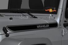 NUEVOS gráficos de calcomanías de vinilo para capó negro brillante Wrangler 2