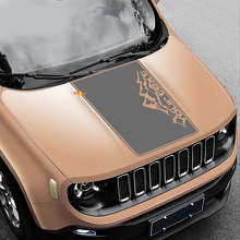 Calcomanía de vinilo a rayas estilo montaña personalizada para capó de Jeep Renegade_2