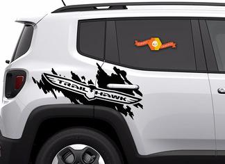 Jeep Renegade Cherokee Trailhawk TrailHawk Side Splash Logo Gráfico Vinilo Calcomanía