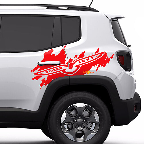 Gráfico de Logotipo Lateral Trailhawk Protector de Salpicaduras Pegatina de Vinilo para Puerta Trasera Lateral para Jeep Renegade Cherokee