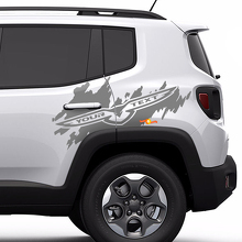 Gráfico de Logotipo Lateral Trailhawk Protector de Salpicaduras Pegatina de Vinilo para Puerta Trasera Lateral para Jeep Renegade Cherokee 2