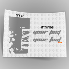 Kit de calcomanías de vinilo con letras de salpicaduras para capó Renegade para Jeep Wrangler TJ LJ JK 2