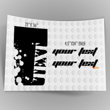 Kit de calcomanías de vinilo con letras de salpicaduras para capó Renegade para Jeep Wrangler TJ LJ JK 3