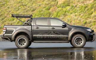 4 Mountain Off-Road Hood Decal Sticker Kit gráfico para Ford Ranger 1