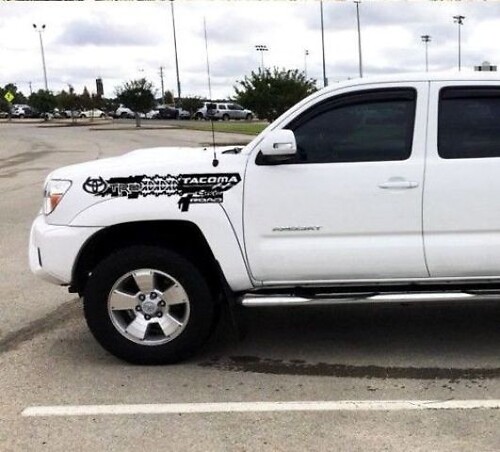 Calcomanía adhesiva de vinilo para guardabarros delantero TRD Tacoma contra salpicaduras de barro para Toyota Tacoma 2004-2018