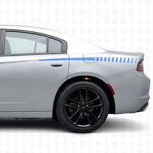 Calcomanía de vinilo con franjas de estrobos delgados para la caja para Dodge Charger 2015-2026_2