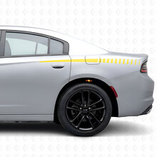 Calcomanía de vinilo con franjas de estrobos delgados para la caja para Dodge Charger 2015-2026_5
