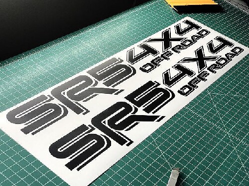 Toyota SR5 4X4 Off Road Racing Tacoma Tundra Truck 2 pares calcomanía 2 calcomanías