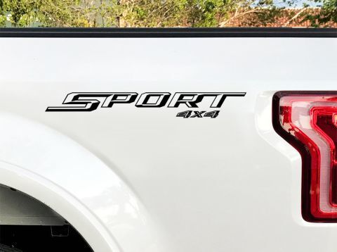 Juego de 2 calcomanías laterales deportivas 4x4 de vinilo para Ford F-150 2015 2016