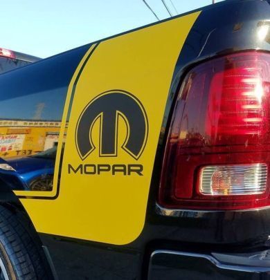 2 calcomanías de vinilo para camiones, pegatinas de rayas de carreras, gráficos para automóviles Dodge Ram Mopar Hemi