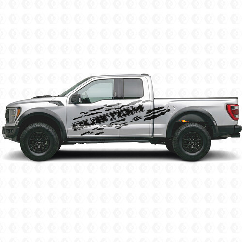 Letras Personalizadas con Kit de Vinilo Lateral de Salpicadura de Barro para Camioneta Musclecar Power Truck 2010-17