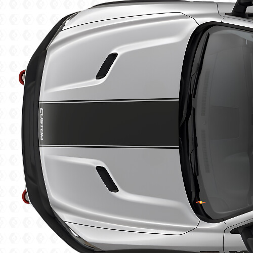 Vinilo Adhesivo de Franja con Contorno Personalizado para Capó de Dodge Ram