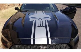 Etiqueta engomada del capó del vinilo de la etiqueta del coche Ford Mustang Shelby Sport Punisher rayas de carreras