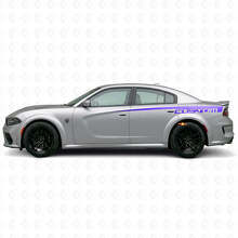Vinilo adhesivo personalizado de franja lateral para Dodge Charger Eléctrico_2