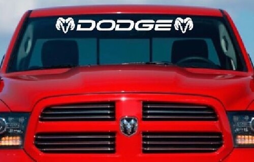 DODGE RAM Parabrisas Vinilo Calcomanía Calcomanía Personalizada 40